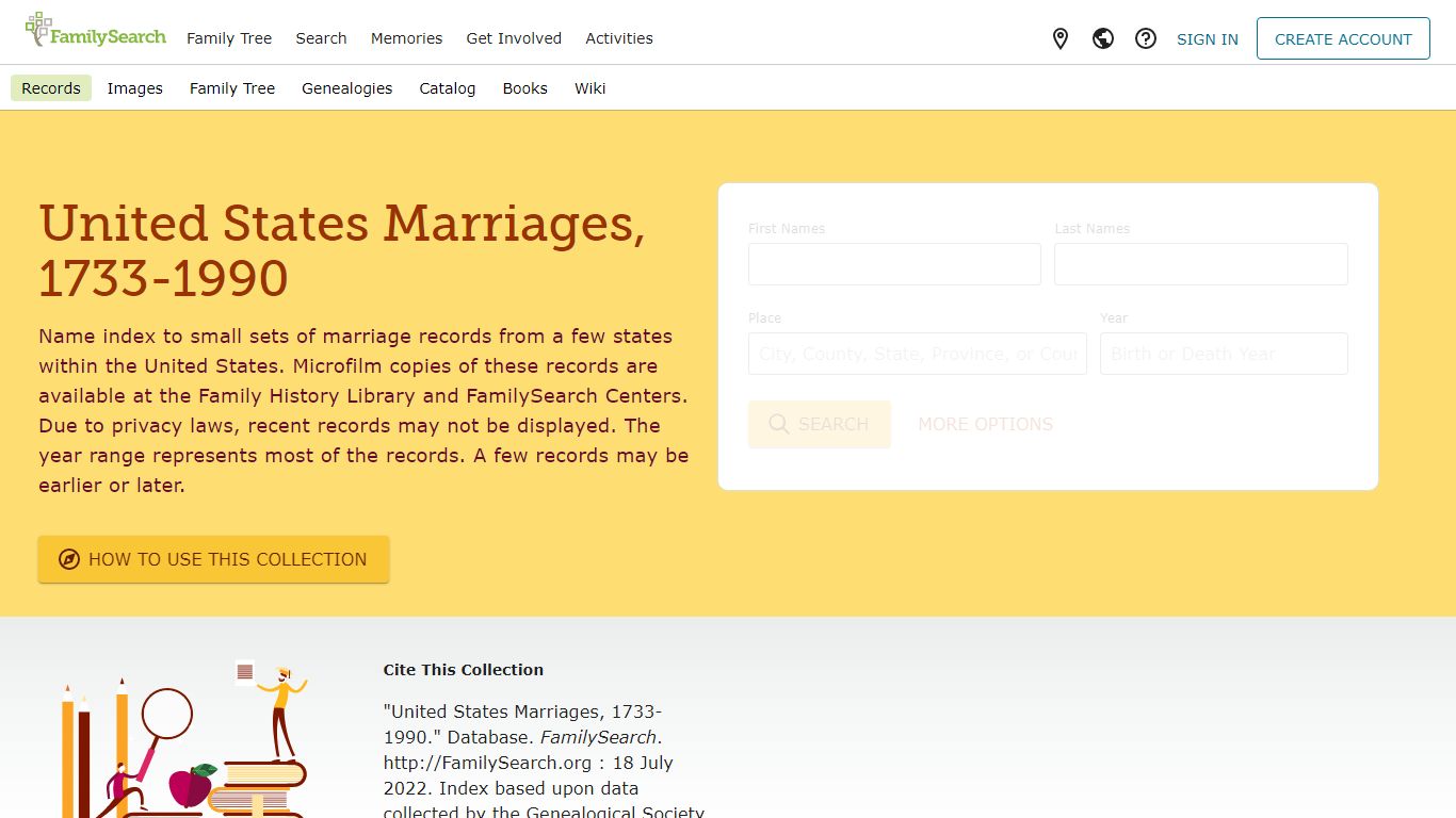 United States Marriages, 1733-1990 • FamilySearch